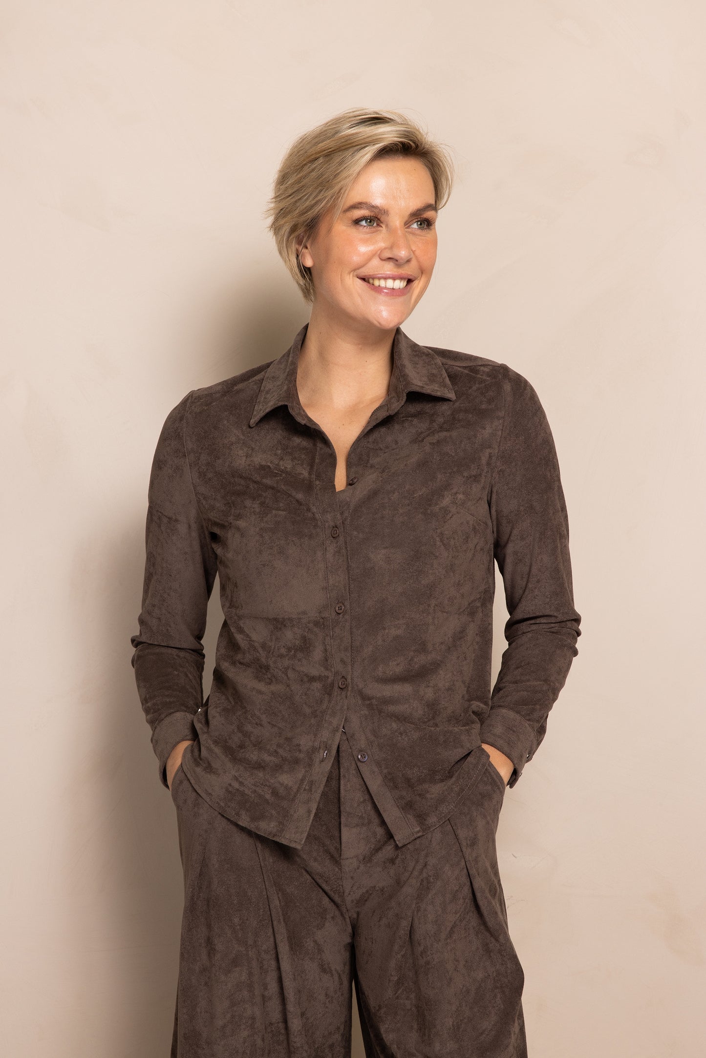 Zhrill Blusen 1/1 Arm F131 brown