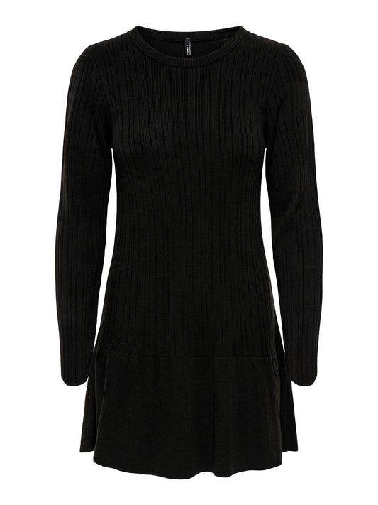 ONLTESSIE LS RIB FLARED DRESS AT KNT