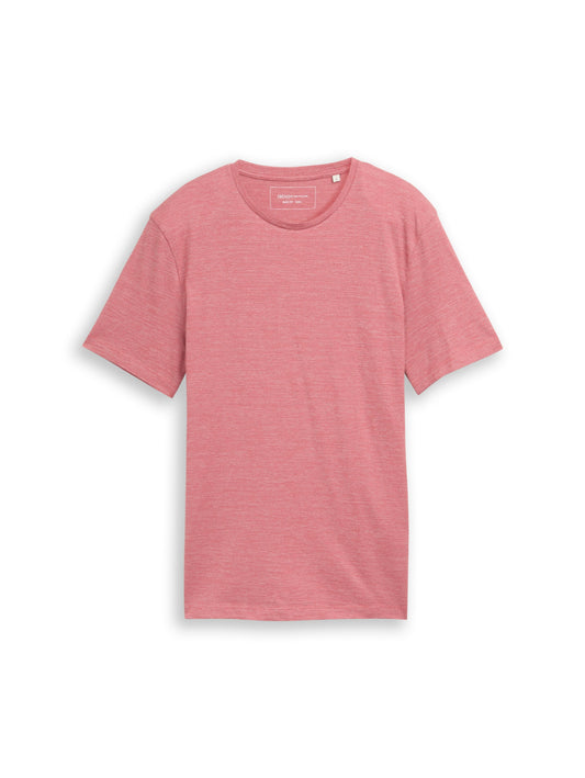 T-Shirt in Melange-Optik