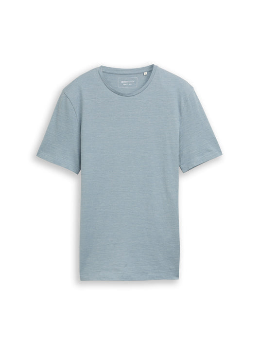 T-Shirt in Melange-Optik