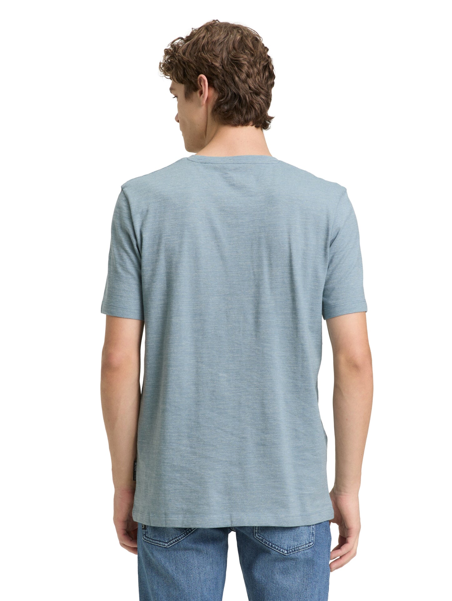 T-Shirt in Melange-Optik