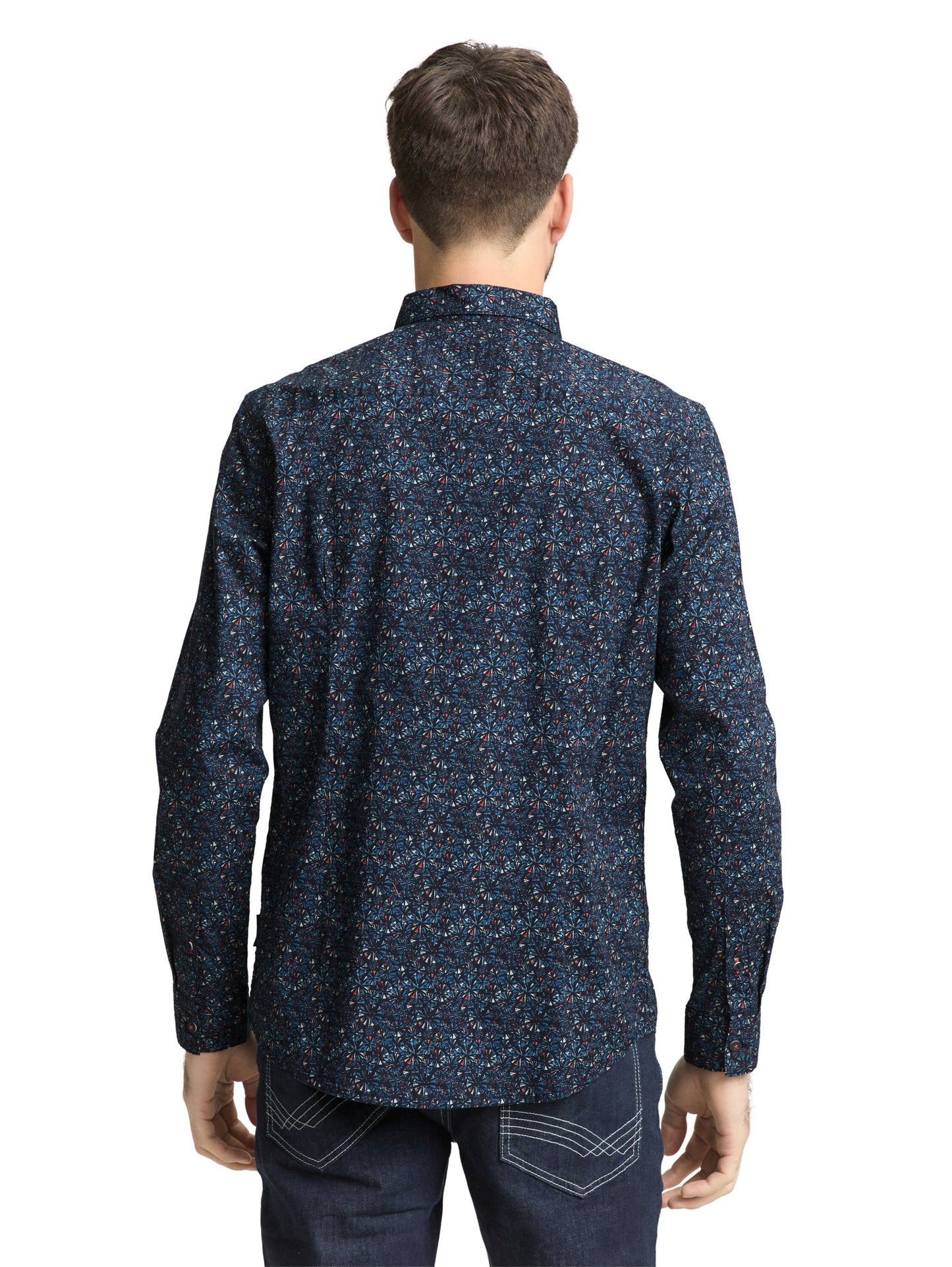 Fitted Hemd mit Muster