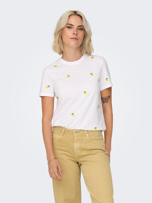 ONLKETTY LIFE S/S O-NECK TOP JRS NOOS
