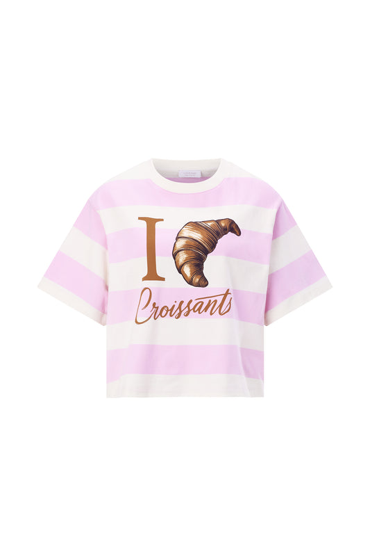Boxy Striped Shirt Croissant
