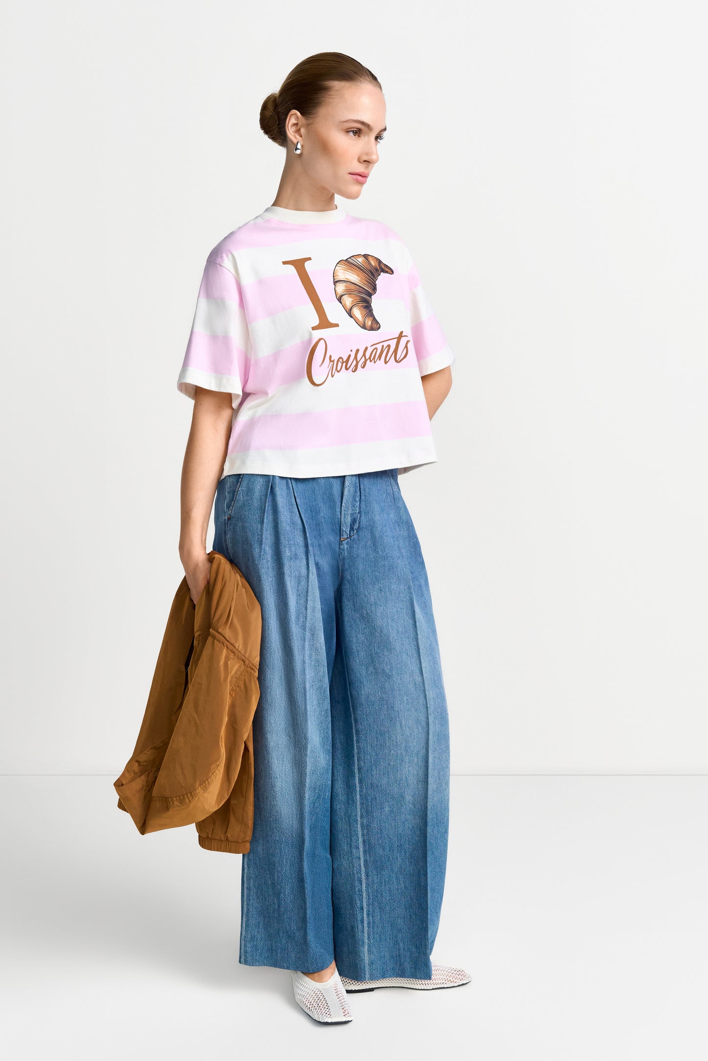 Boxy Striped Shirt Croissant