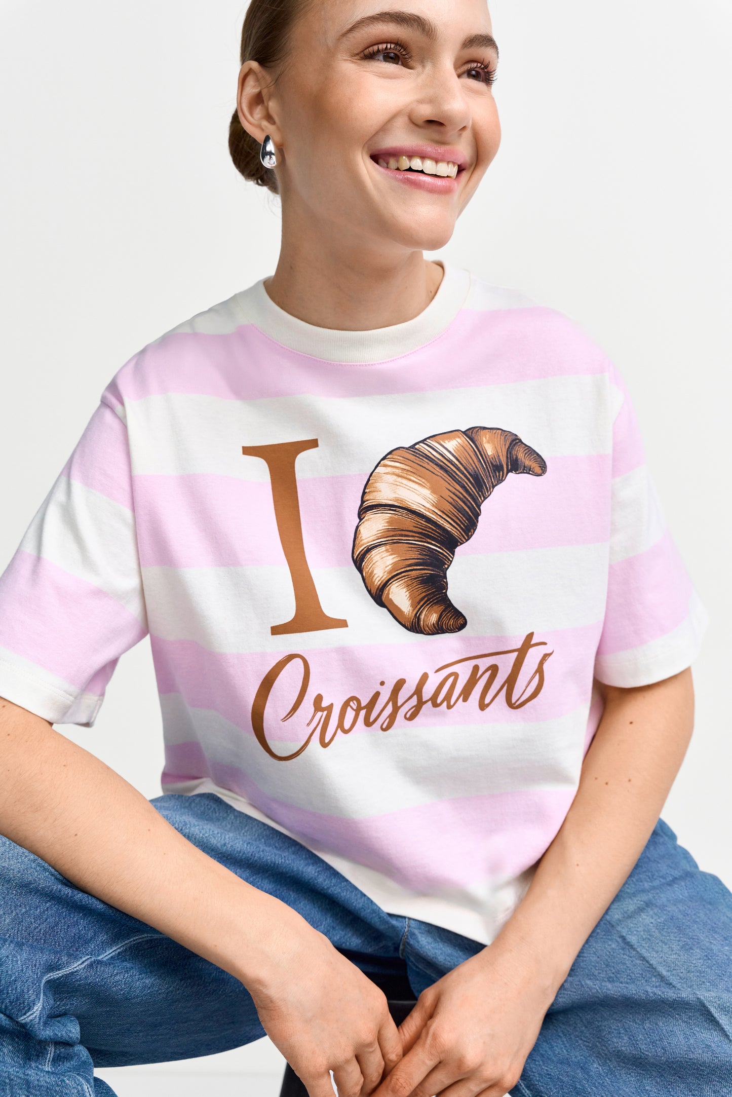 Boxy Striped Shirt Croissant