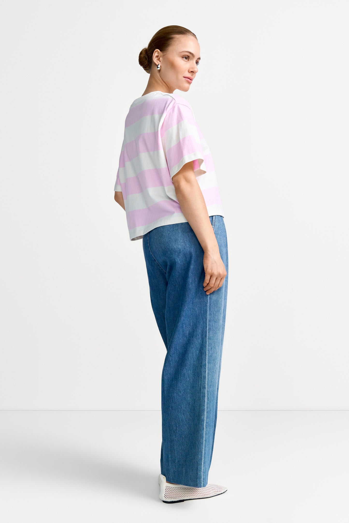 Boxy Striped Shirt Croissant