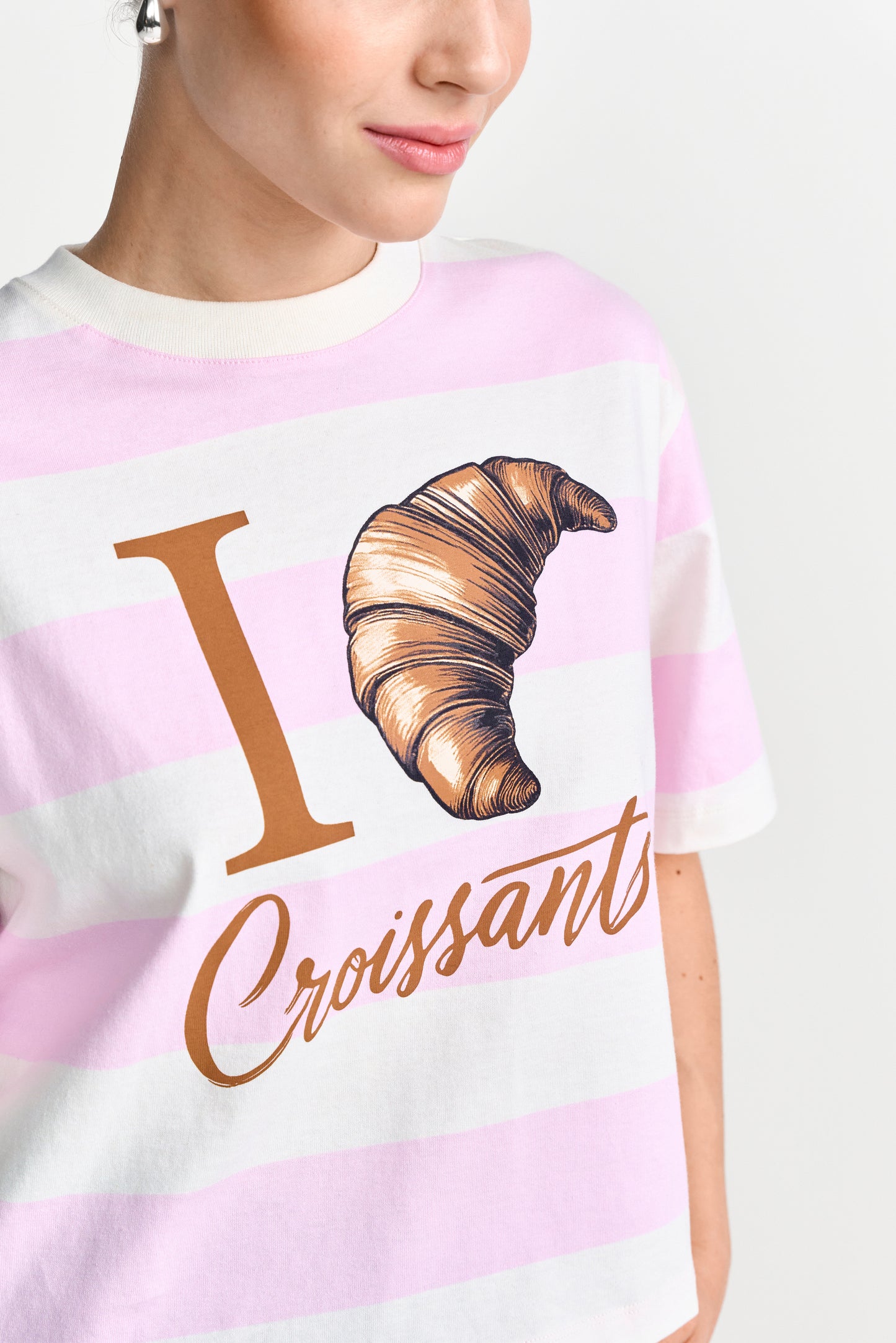 Boxy Striped Shirt Croissant