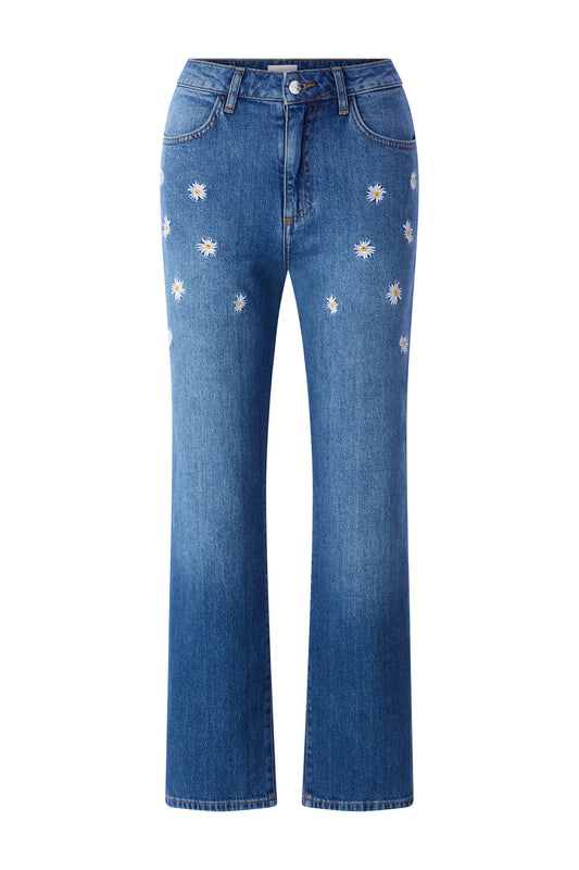 Relaxed Floral Denim