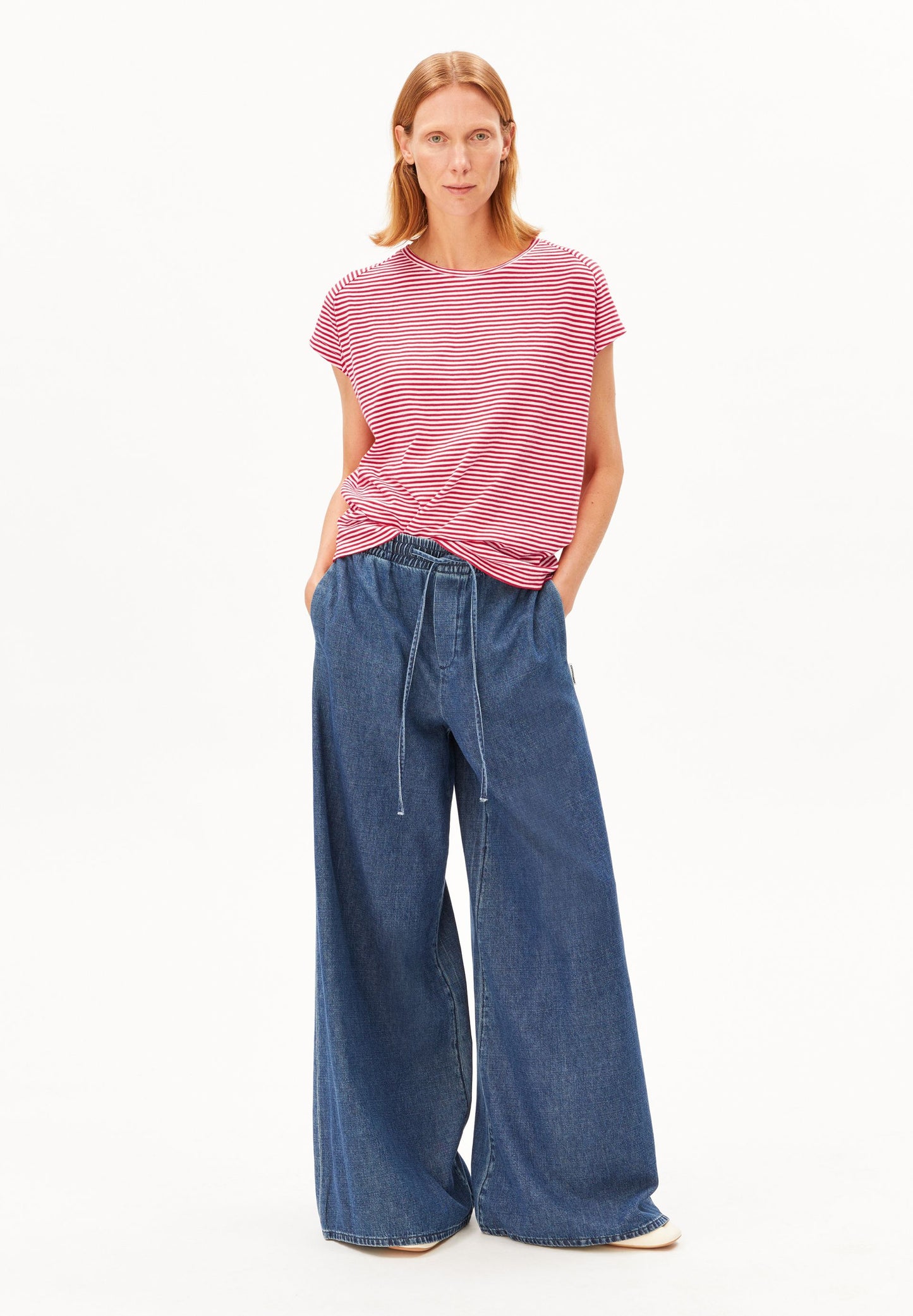 SLUB JERSEY STRIPE T-SHIRT