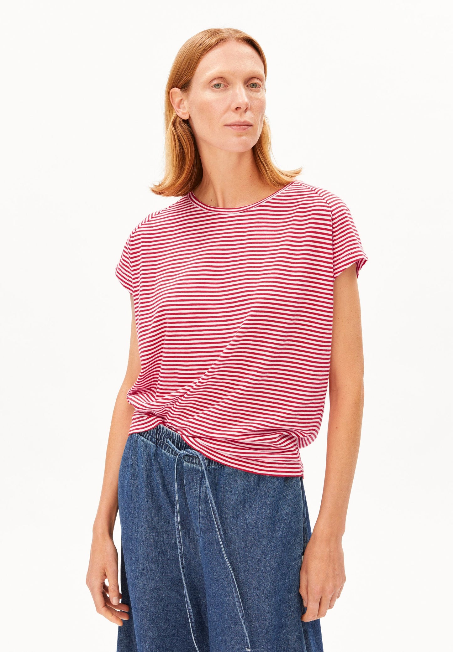SLUB JERSEY STRIPE T-SHIRT