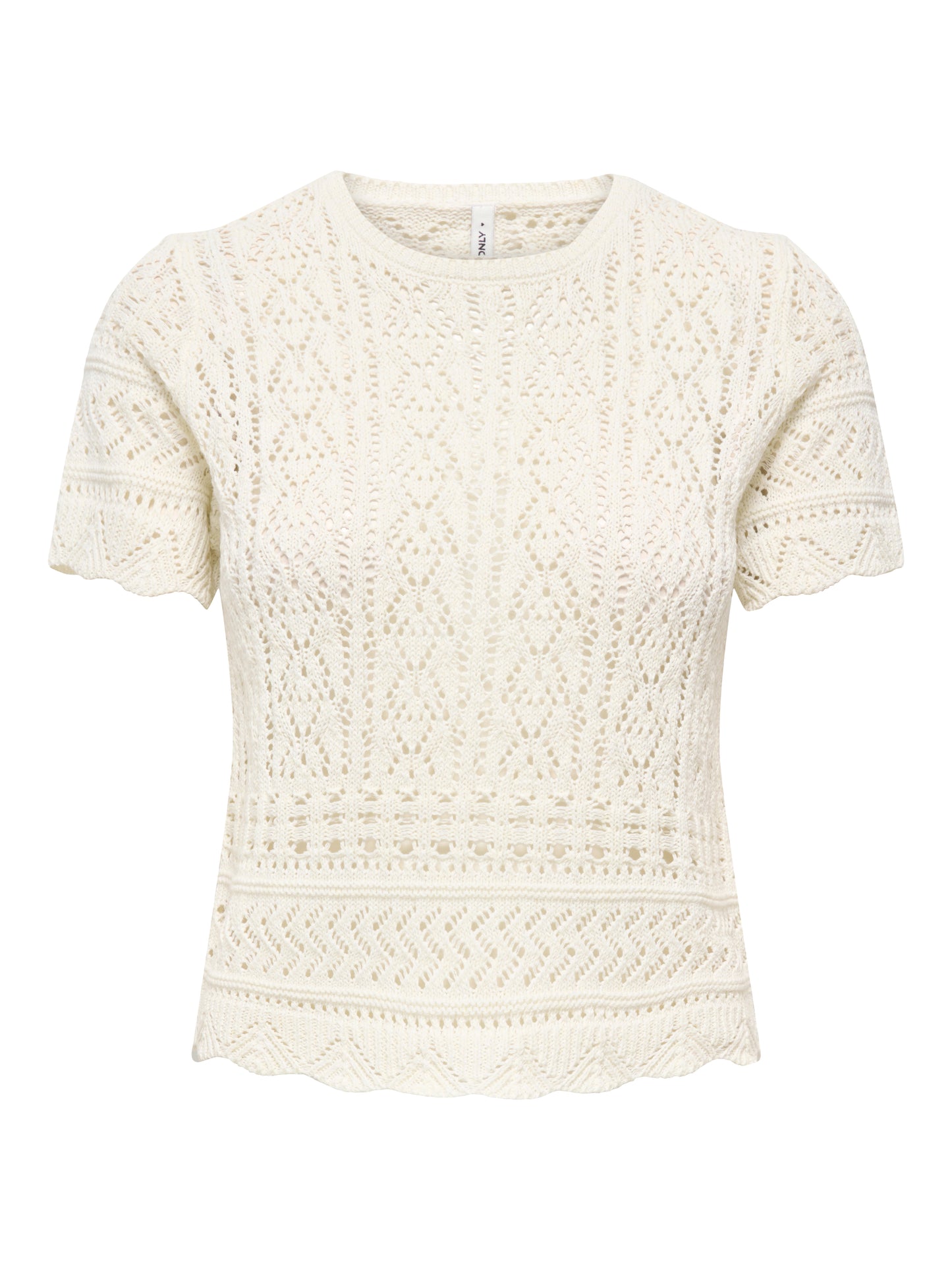 ONLELKE LIFE SS STRUCTUR O-NECK KNT NOOS