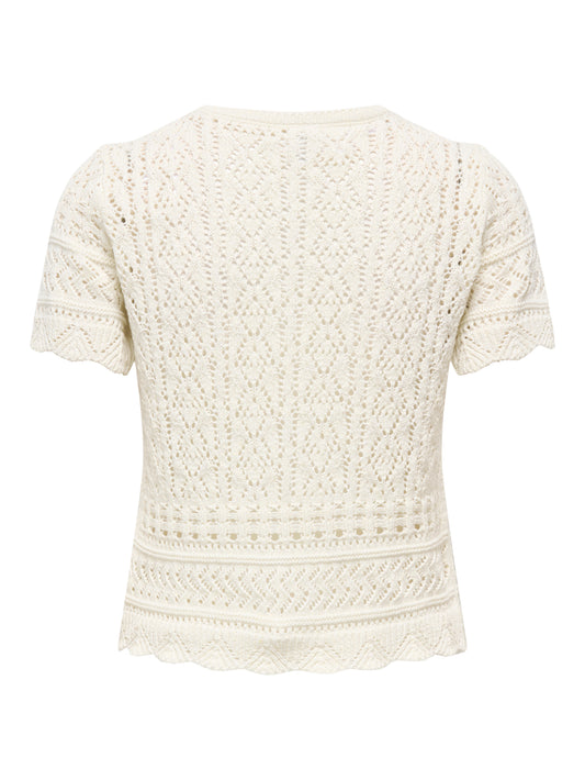 ONLELKE SS STRUCTUR O-NECK KNT NOOS