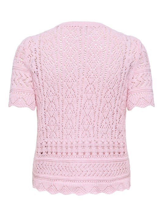 ONLELKE LIFE SS STRUCTUR O-NECK KNT NOOS