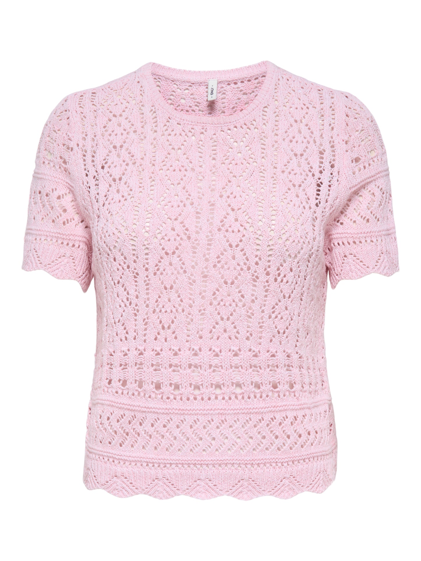 ONLELKE LIFE SS STRUCTUR O-NECK KNT NOOS