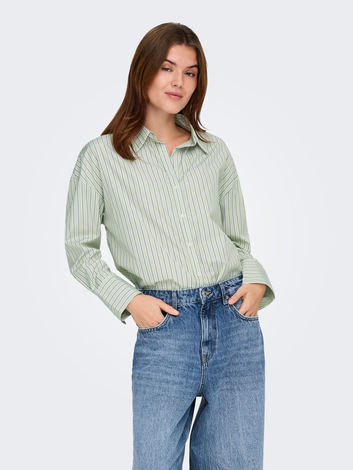 ONLOREGON ALVA LS REG SHIRT NOOS WVN