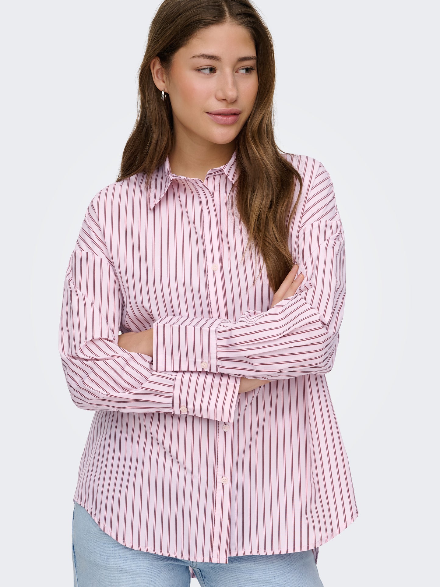 ONLOREGON ALVA LS REG SHIRT NOOS WVN