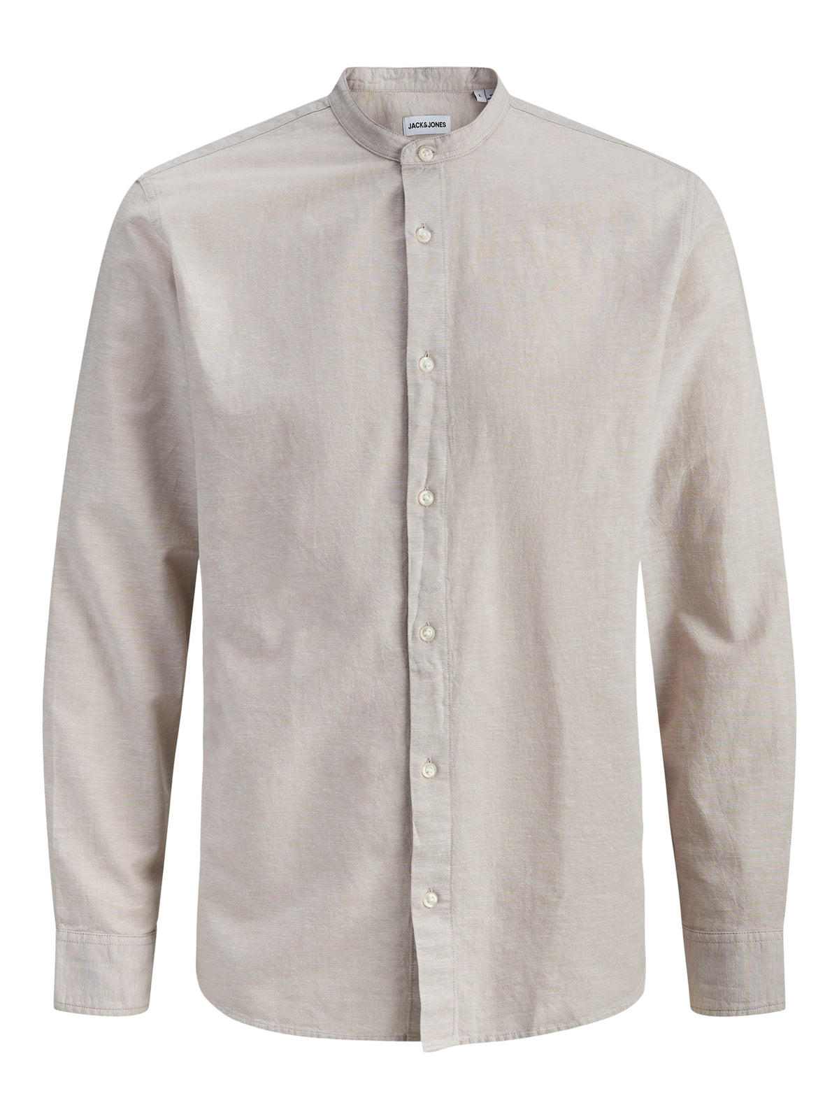 JJEBREEZE LINEN BLEND BAND SHIRT L/S SN