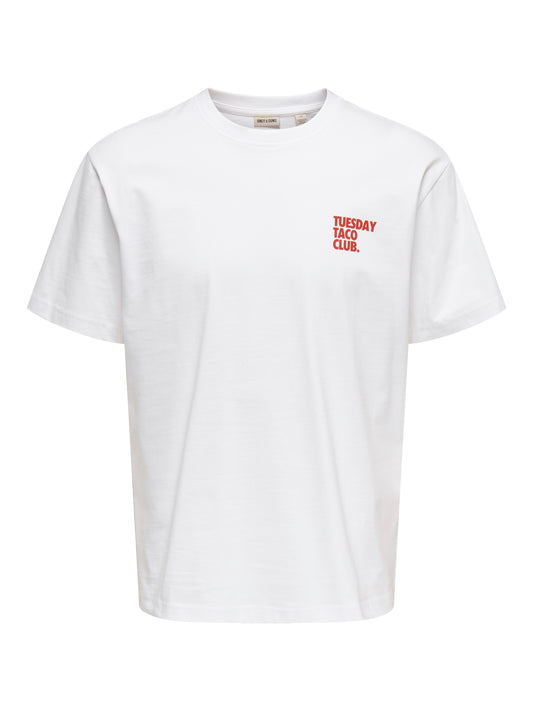 ONSFRED LIFE FOODIE RLX SS TEE