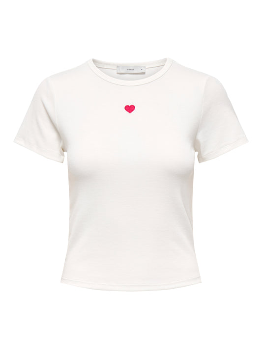 ONLELVA JUNE EMB S/S TEE JRS NOOS