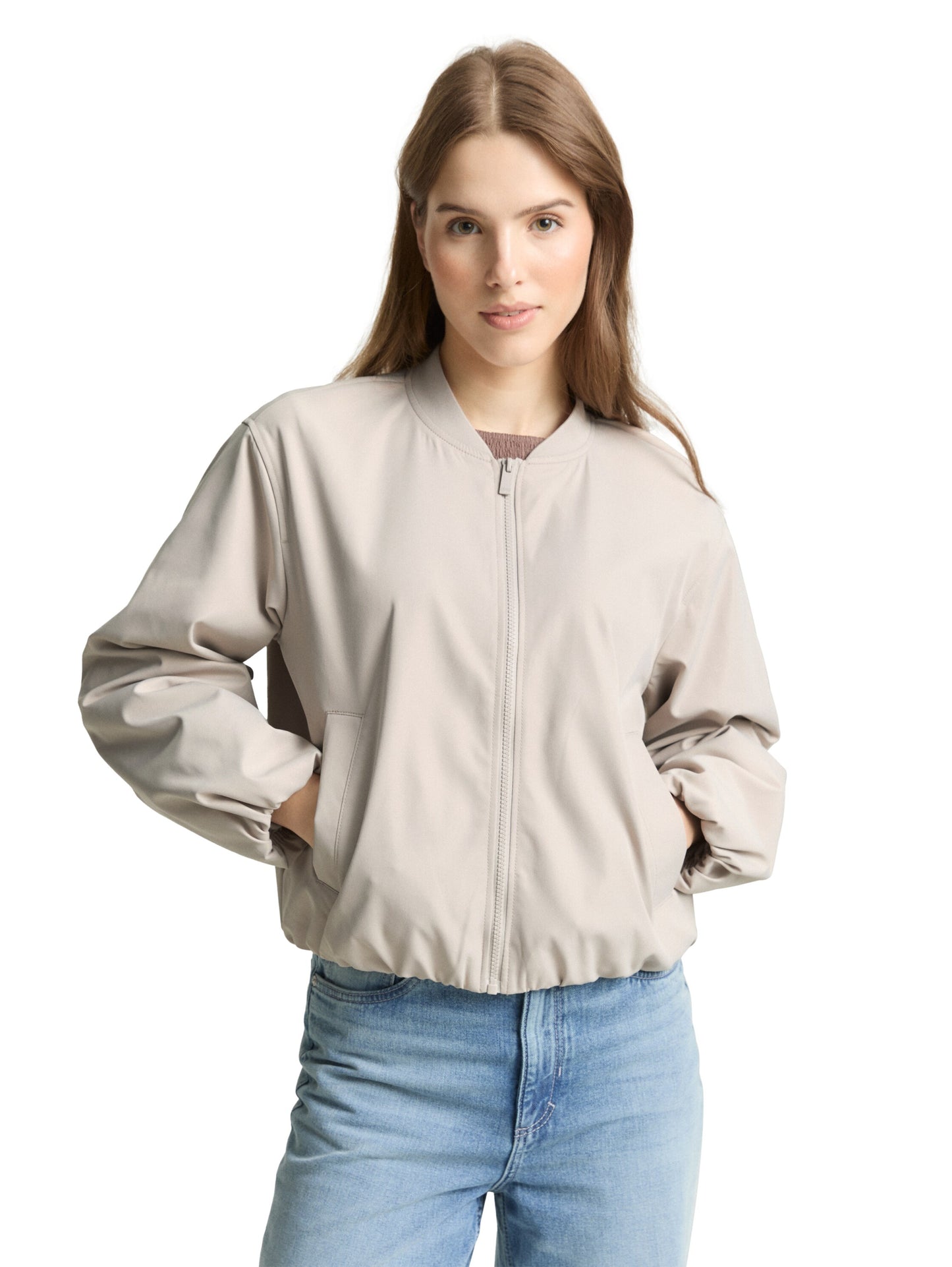 Bomberjacke aus wasserabweisendem Material