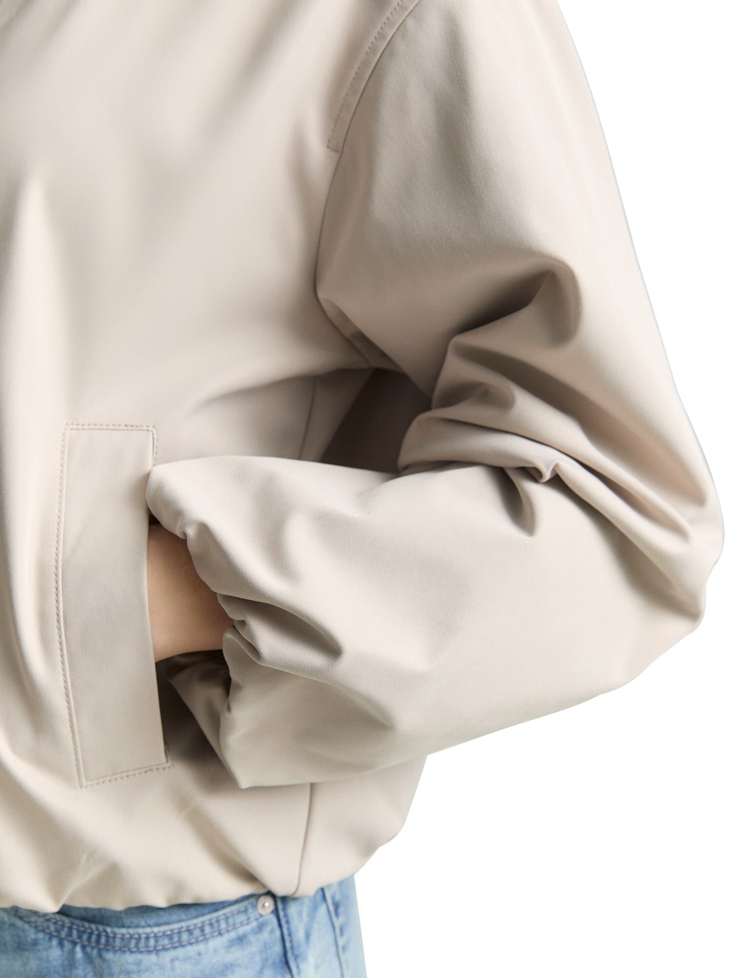 Bomberjacke aus wasserabweisendem Material