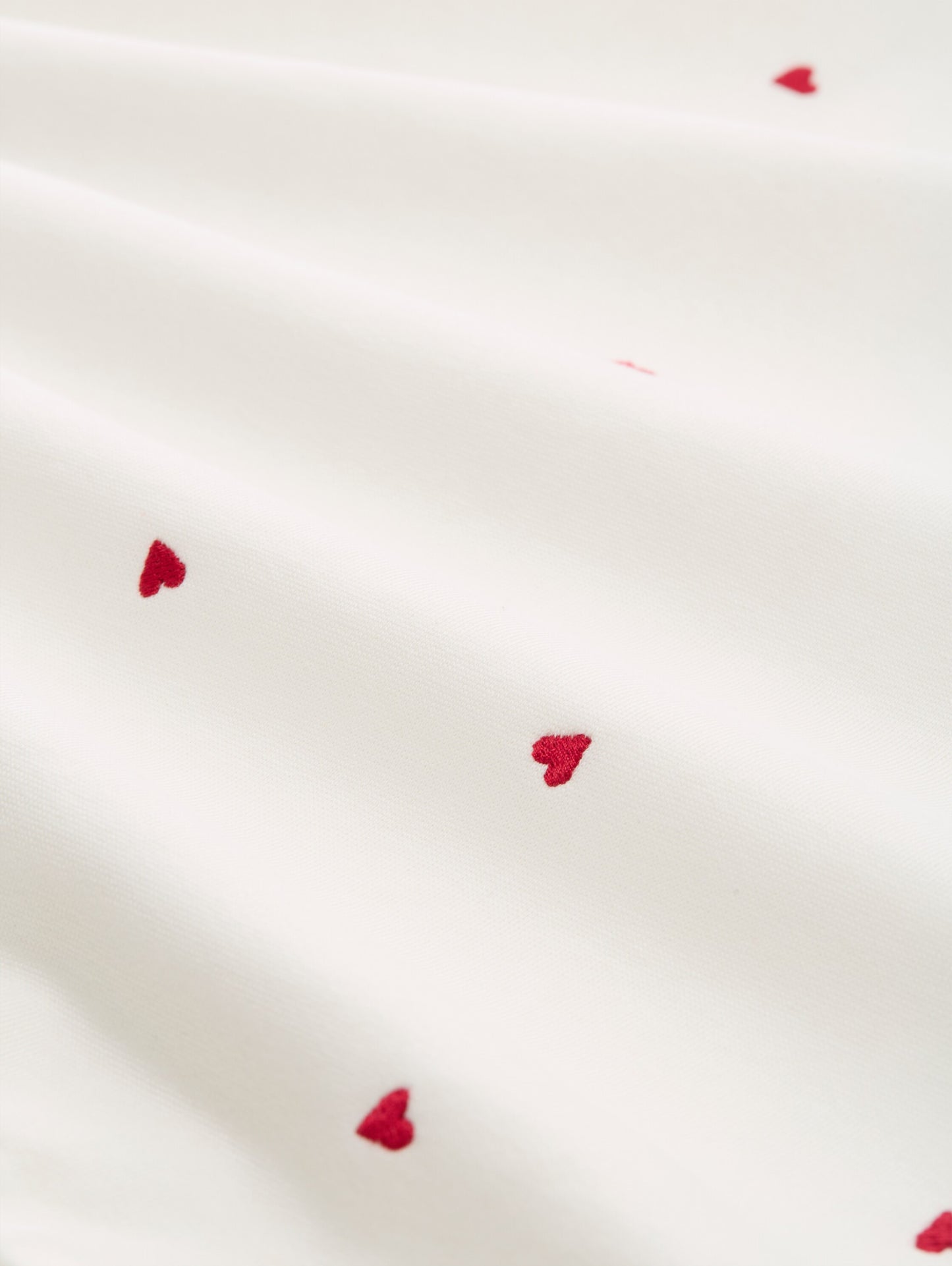 Loose Fit Sweatshirt mit Herz-Stickerei