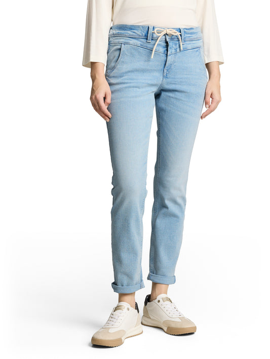 TTMAYA TAPERED Stretch Jeans mit Kordelzug