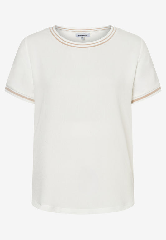 Blusenshirt mit Kontrastabschlüssen