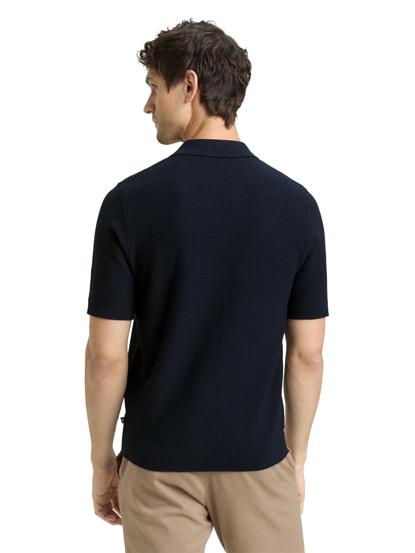 Strickpullover mit Polokragen