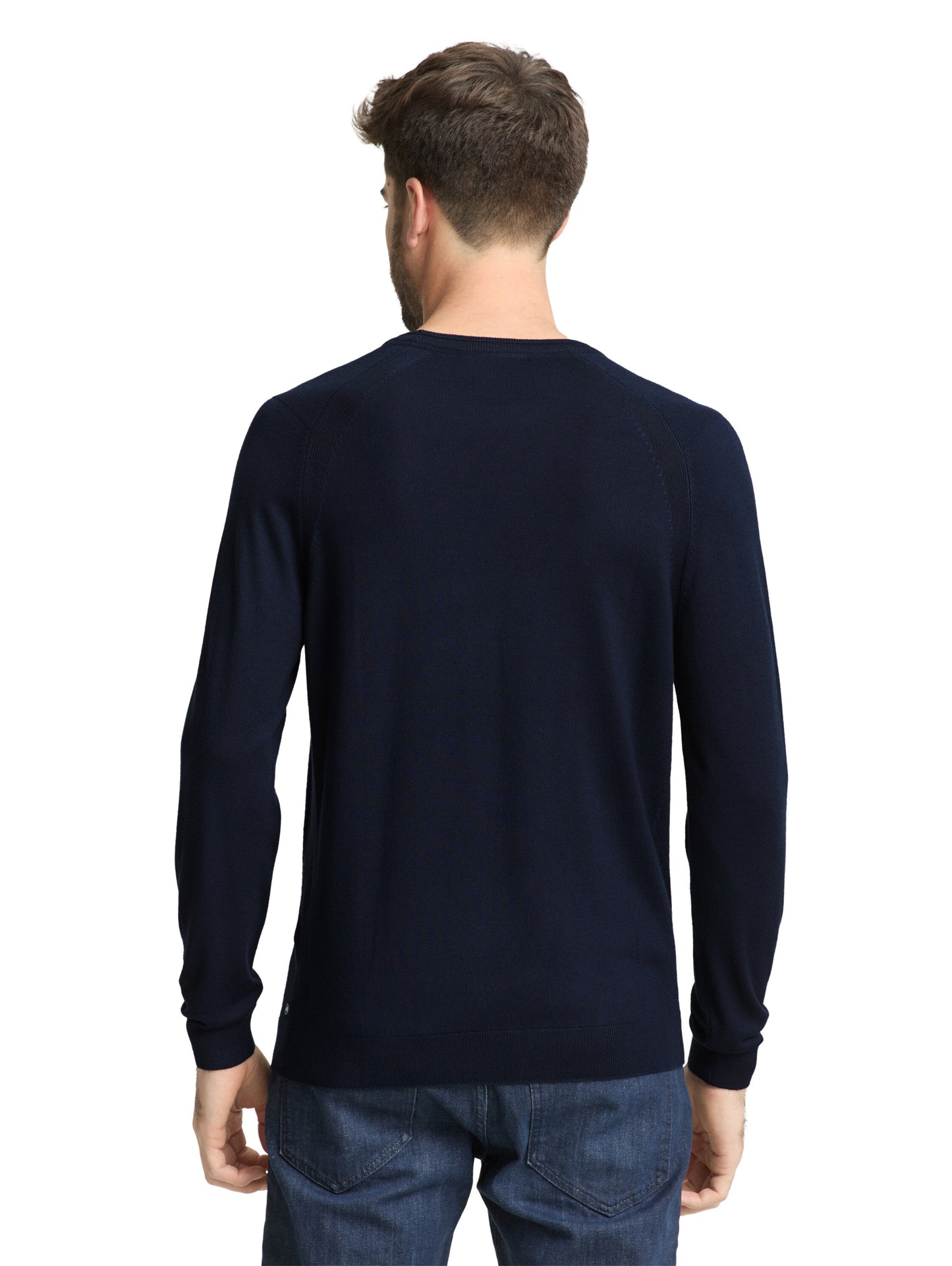 Basic Strickpullover mit Rundhalsausschnitt