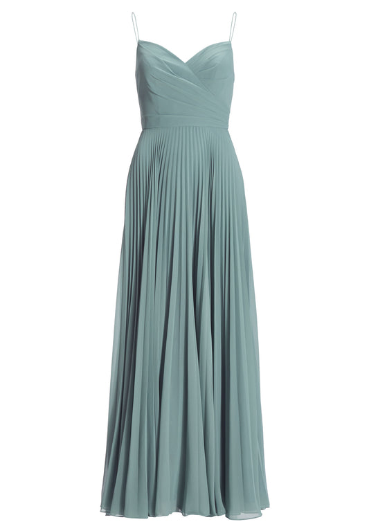 Chiffonkleid mit Plisseerock