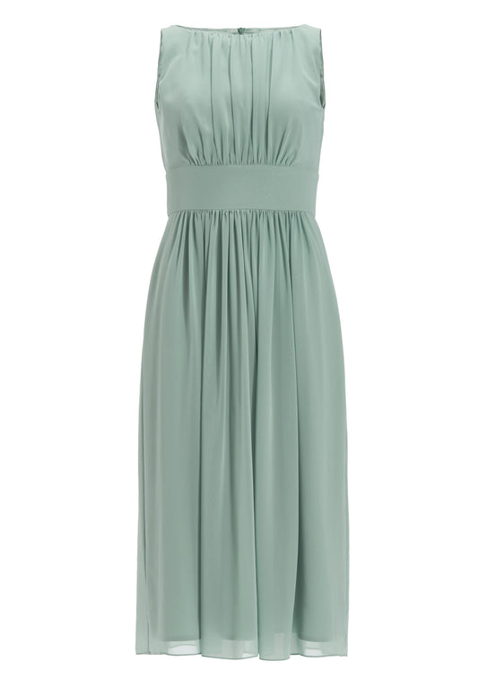 Chiffonkleid mit Taillenpasse