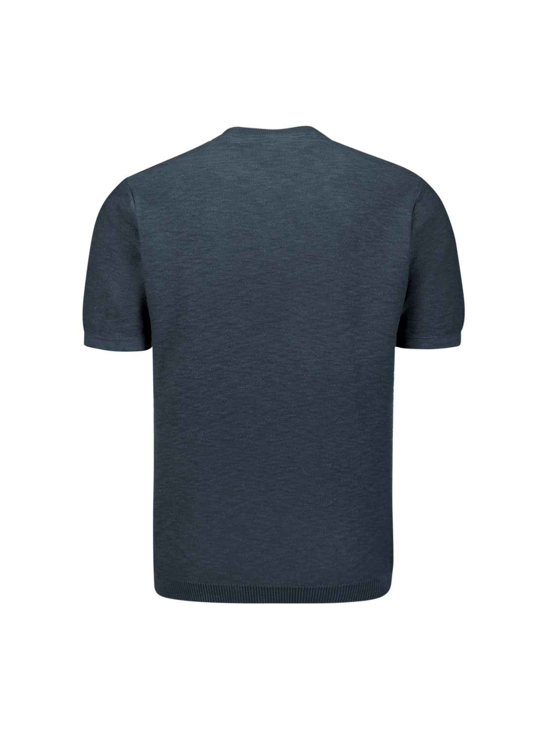 Pullover Short Sleeve Crew Neck Slub