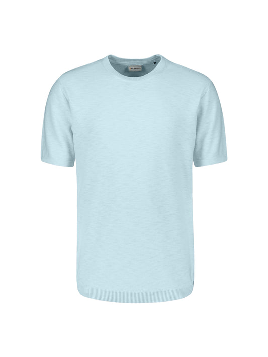 Pullover Short Sleeve Crew Neck Slub