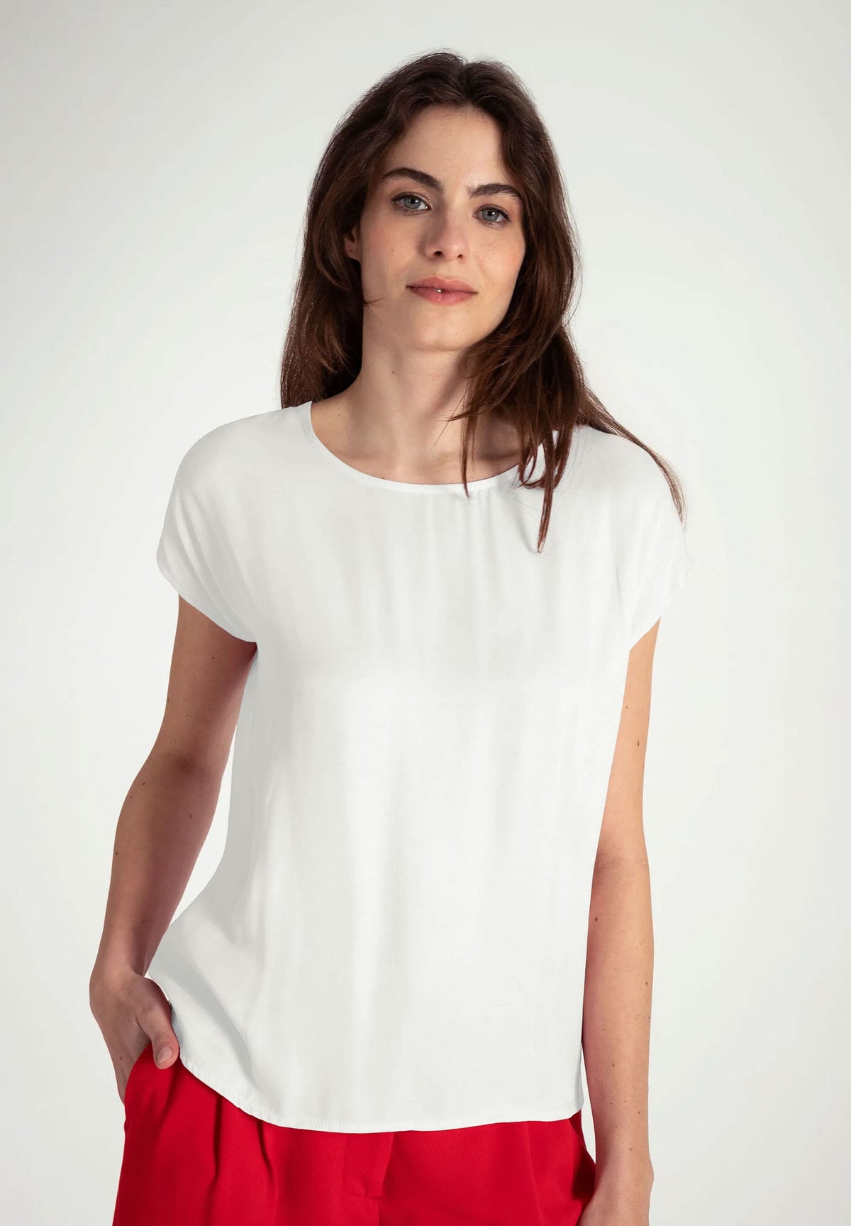 Shirt mit Satinfront