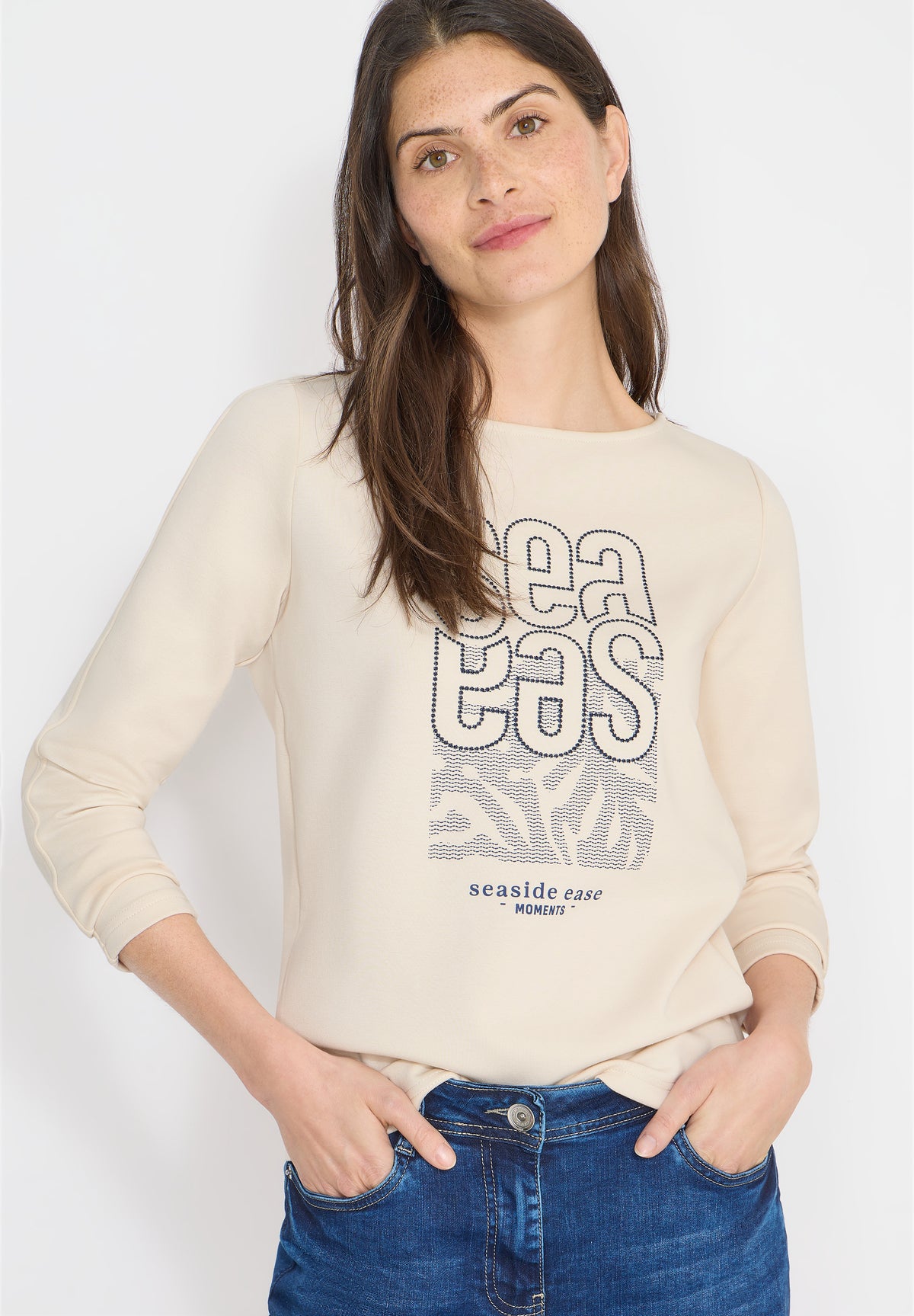 Silk-Touch Stickerei Shirt