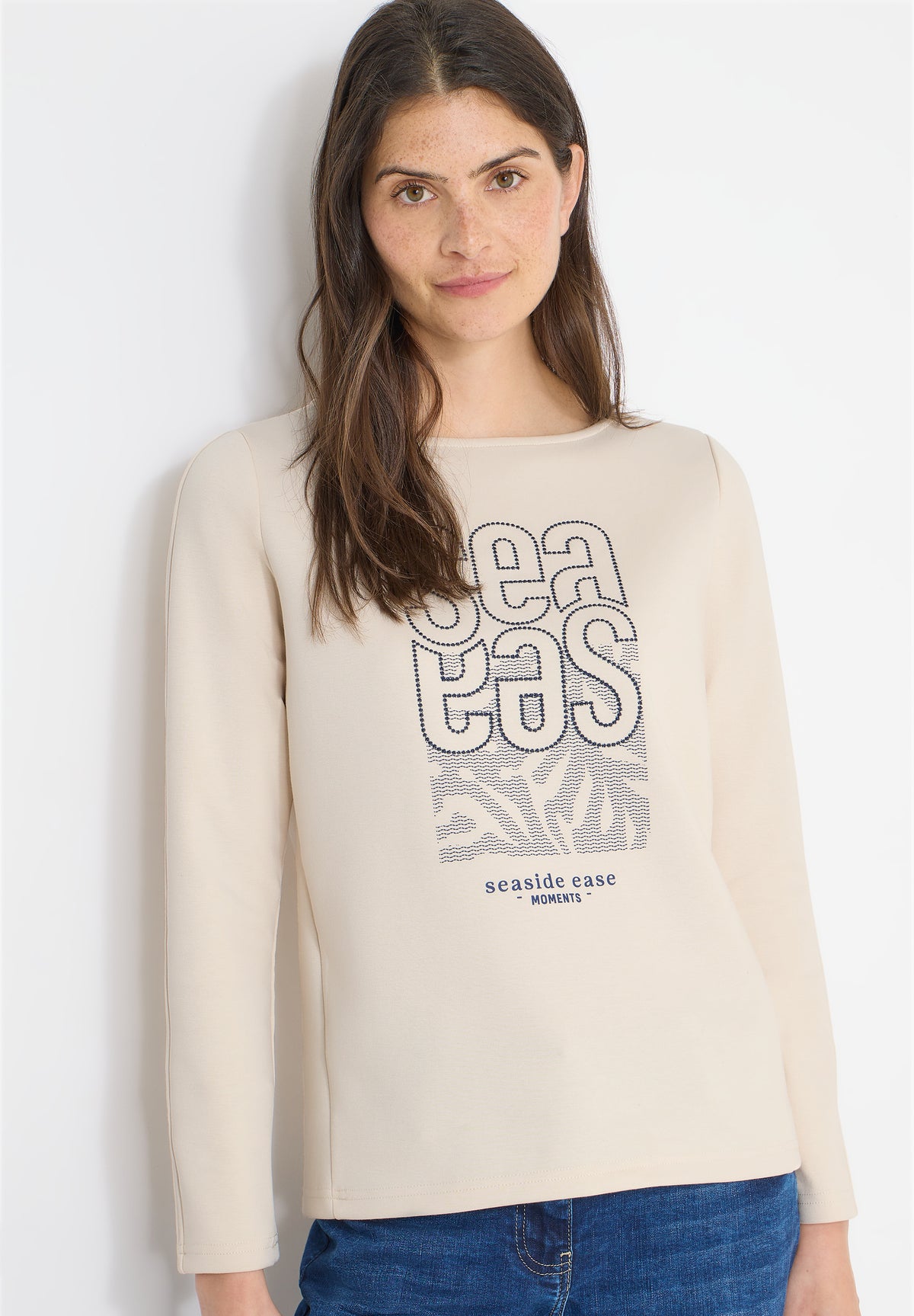 Silk-Touch Stickerei Shirt