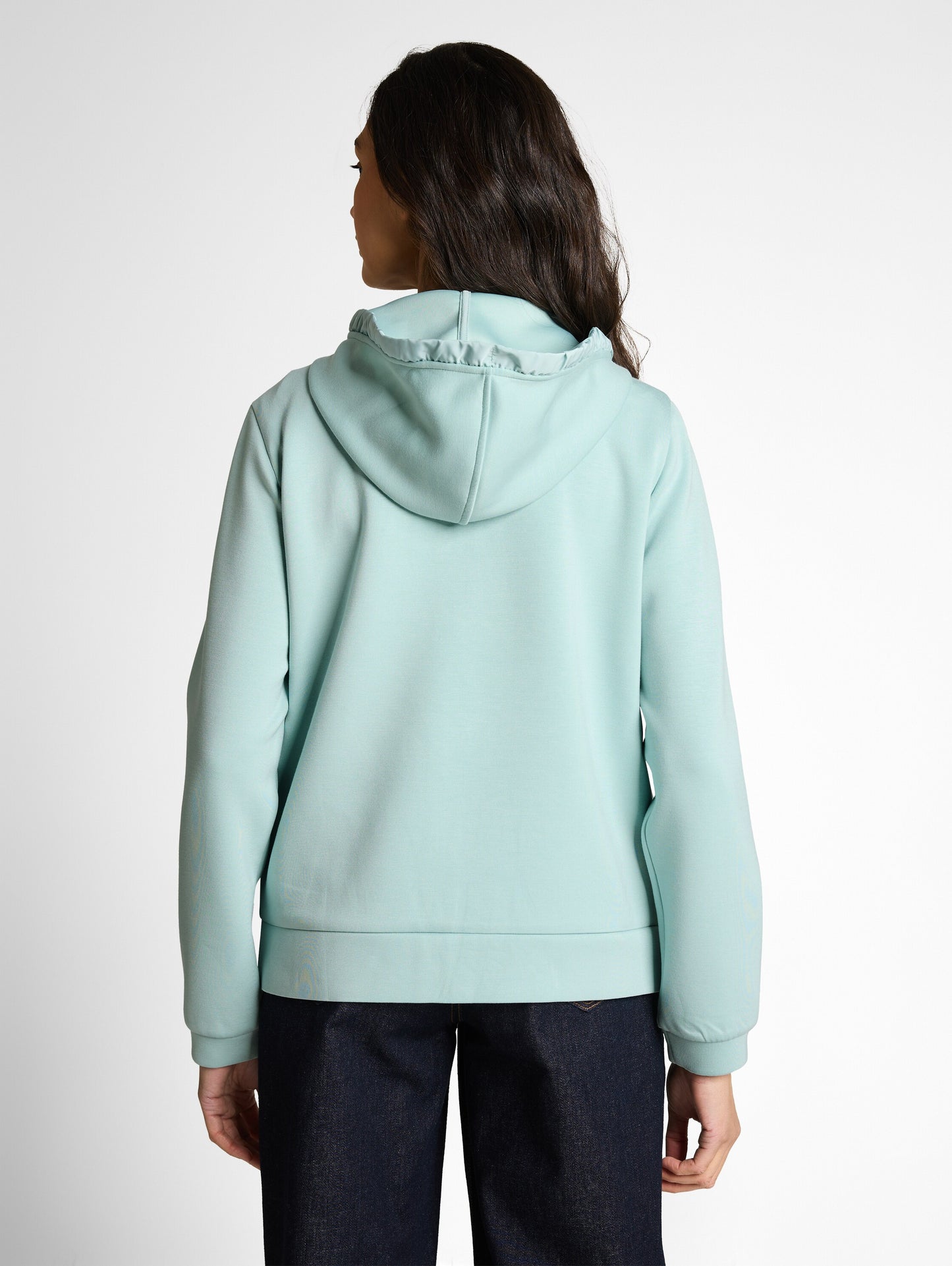 Hoodie Sweatjacke aus Scuba