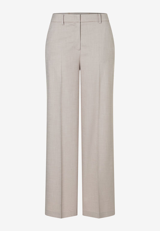 weite Anzughose mit Struktur