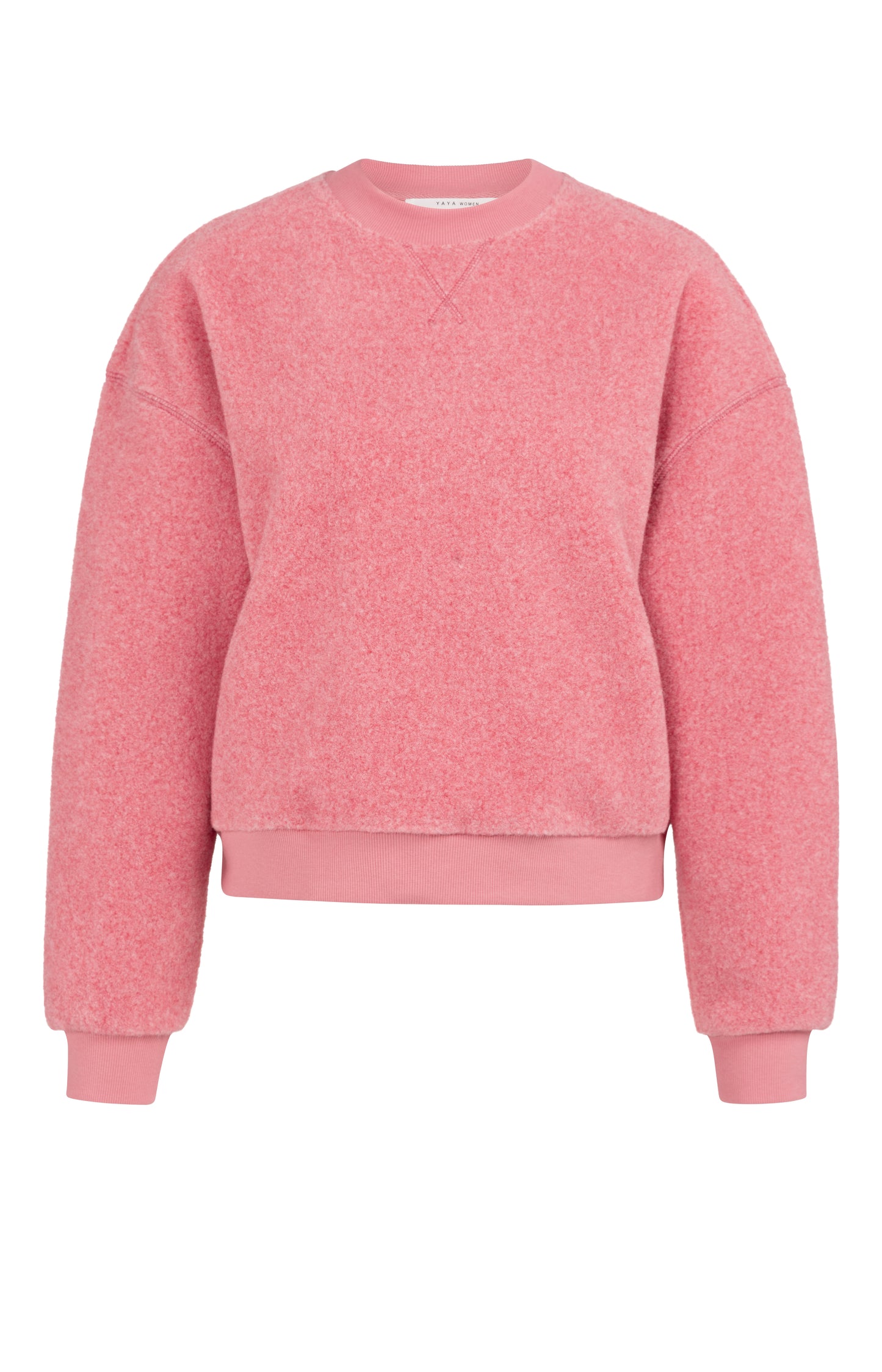 Teddy-Pullover, ROSE RED MELANGE