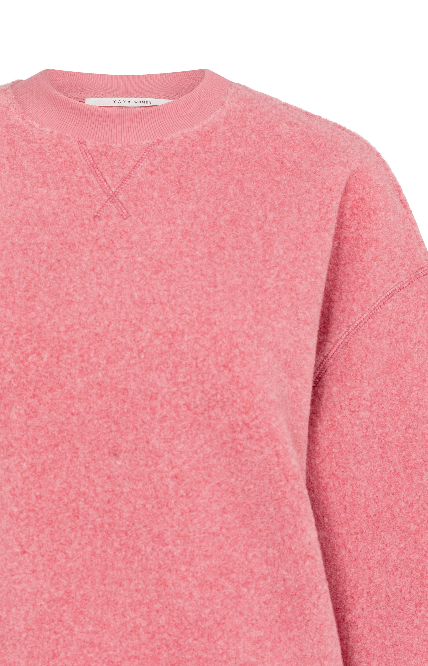 Teddy-Pullover, ROSE RED MELANGE