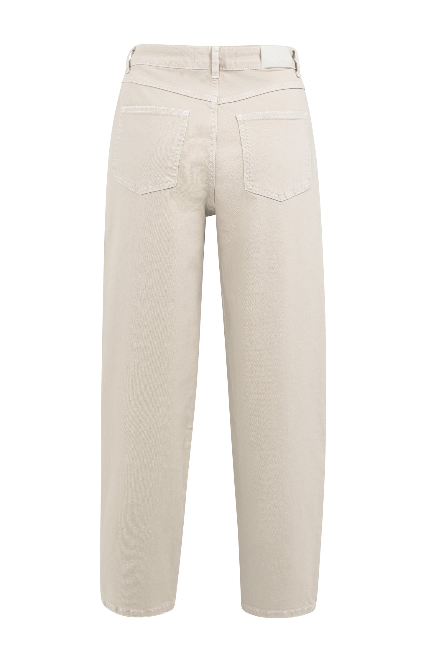 Beige Jeans mit hoher Taille, OXFORD TAN BROWN