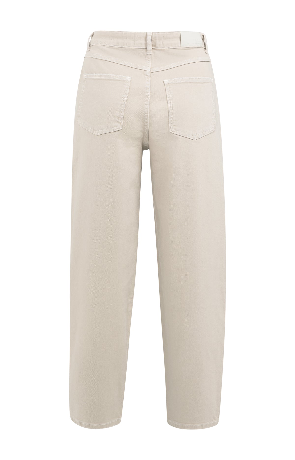 Beige Jeans mit hoher Taille, OXFORD TAN BROWN