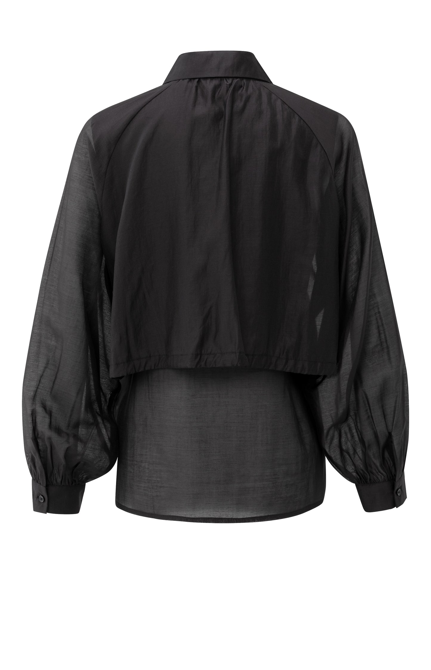 Bluse mit Verzierungen, BLACK