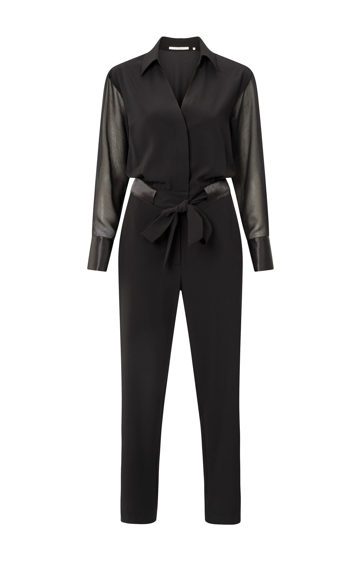 Jumpsuit mit langen ?rmeln, BLACK