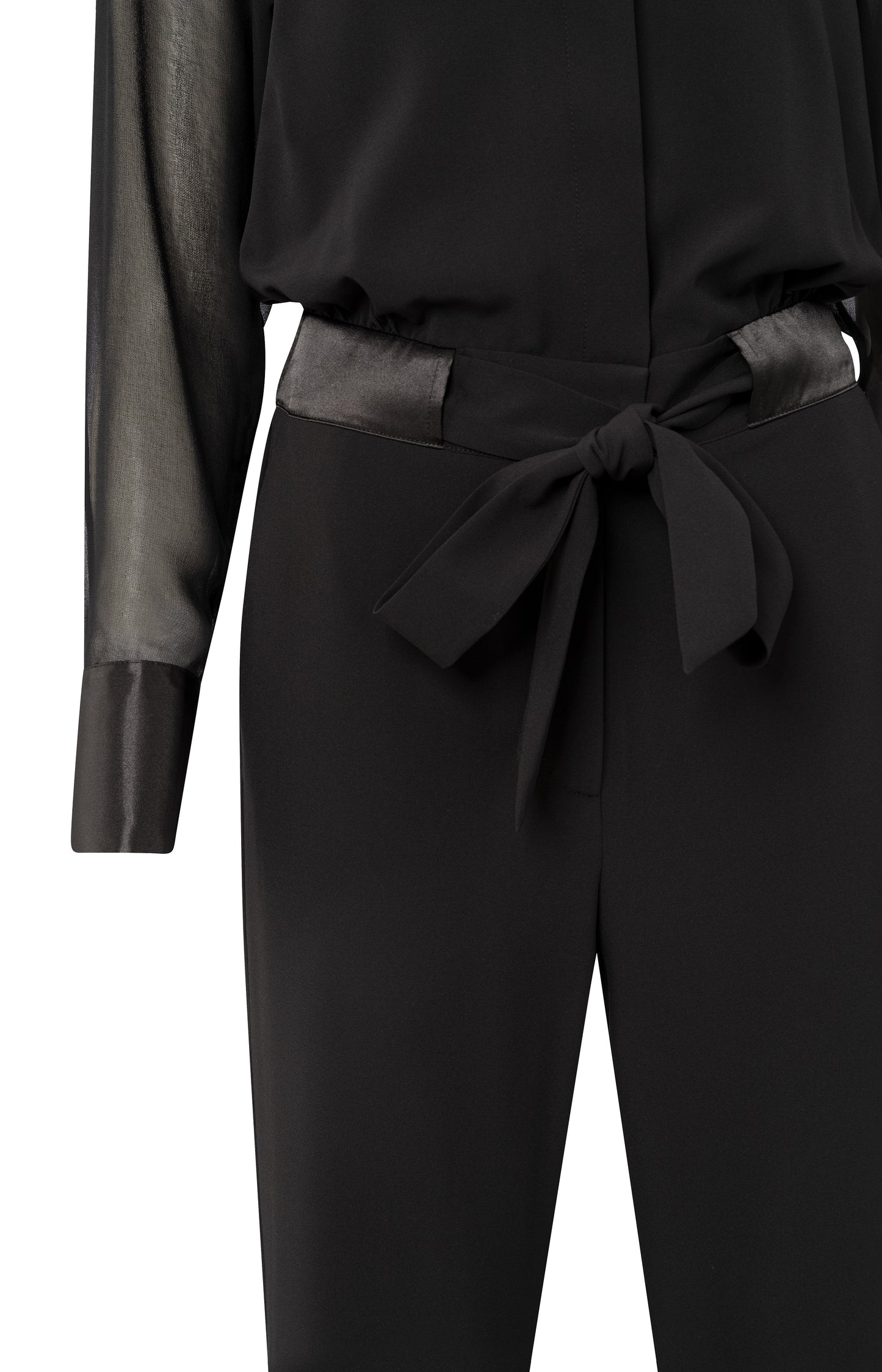 Jumpsuit mit langen ?rmeln, BLACK