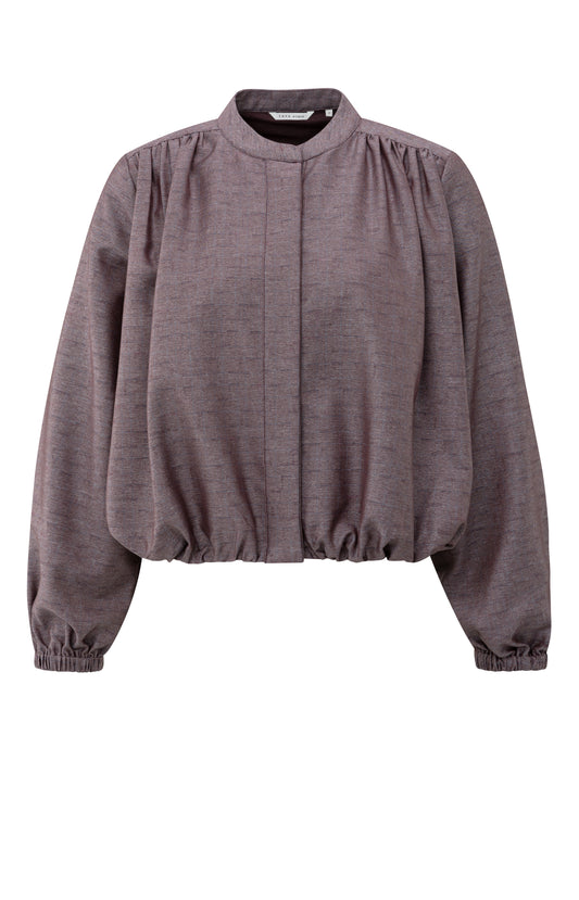 Ballonf?rmige Blusenjacke, FUDGE PURPLE DESSIN