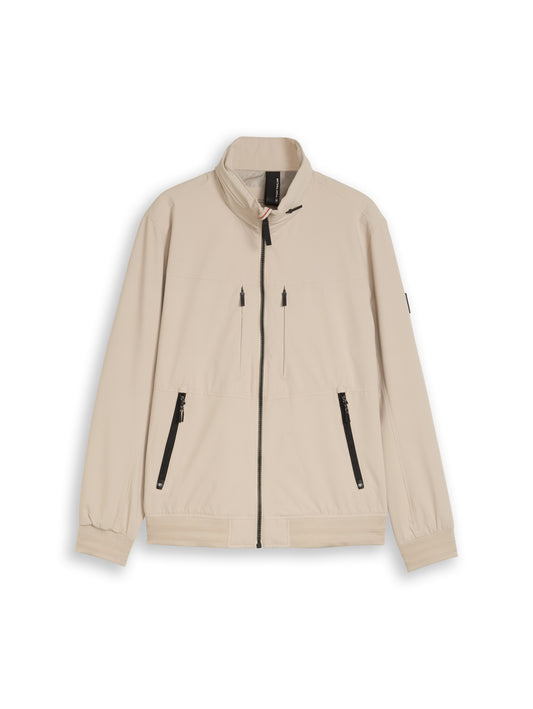 Blouson Jacke mit verstaubarer Kapuze