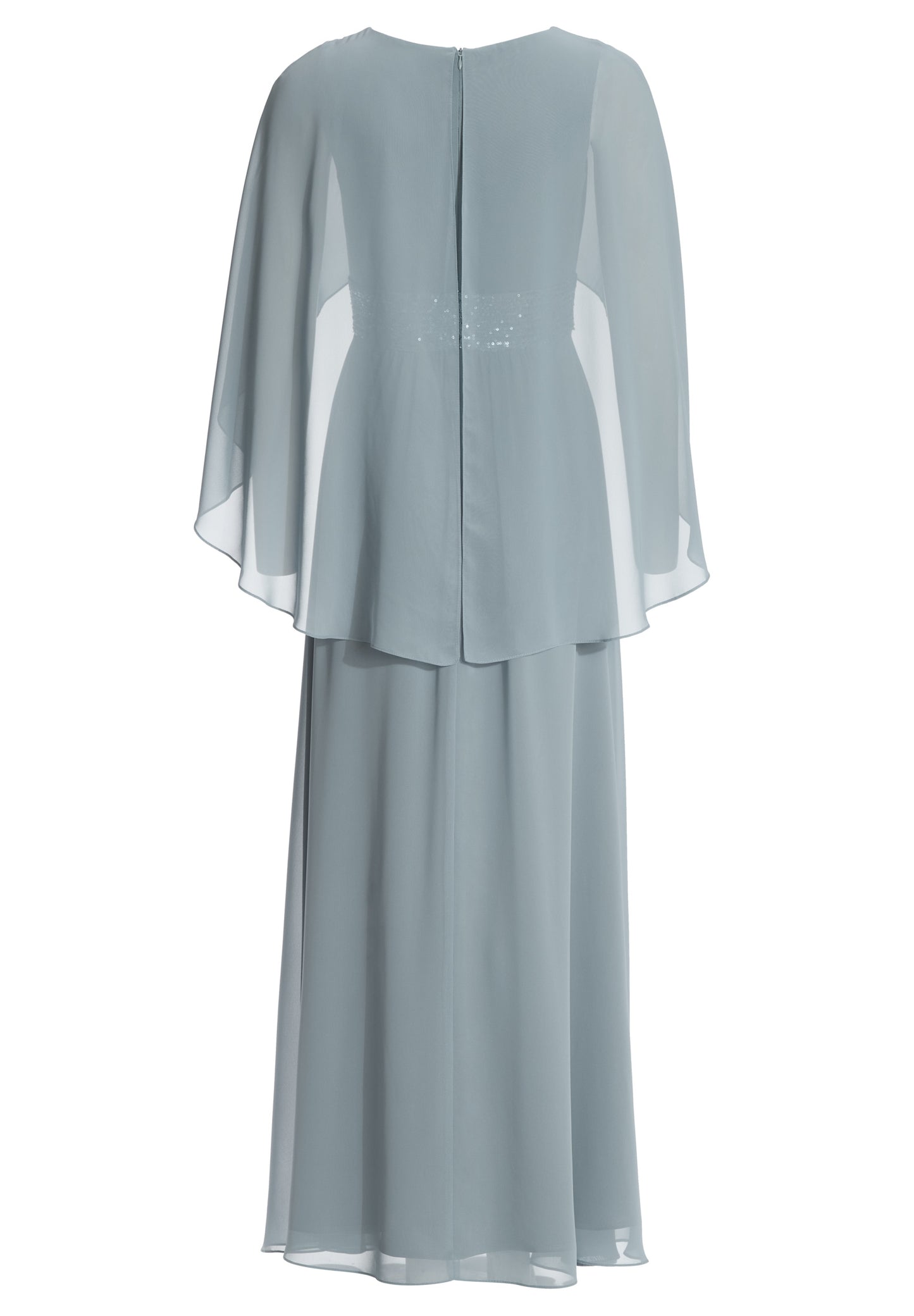 Abendkleid mit Cape aus Chiffon